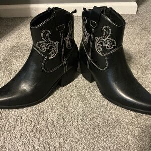 Cowboy Boots (low heeled bootie)--Old Navy-Women's Size 6
